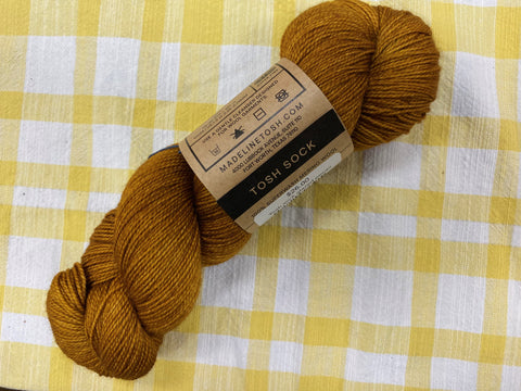 Madelinetosh sock glazed pecan