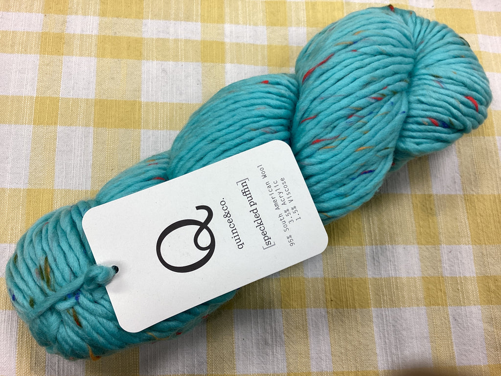 Quince Speckled Puffin - Turquoise